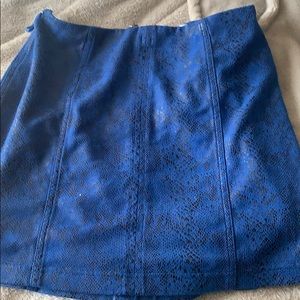 Blue Snakeskin Skirt!
